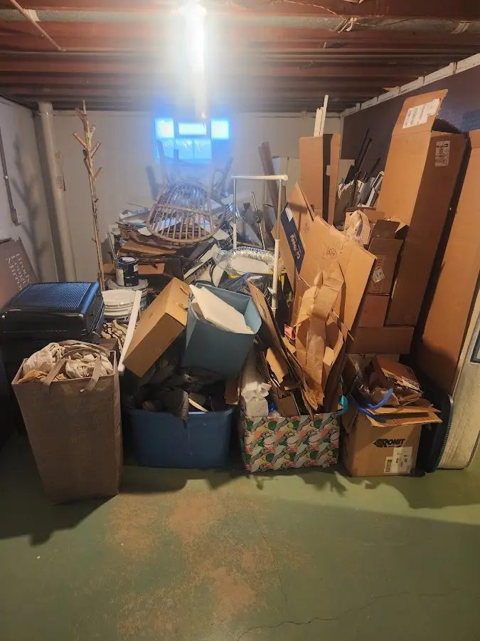 Roll-off dumpster container at job site for Concrete Dumpster Rental in Allen Park